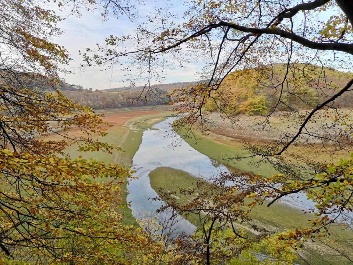 Ferienhaus Schoene Aussicht Ferienwohnung Blau Hemfurth-Edersee Esterno foto