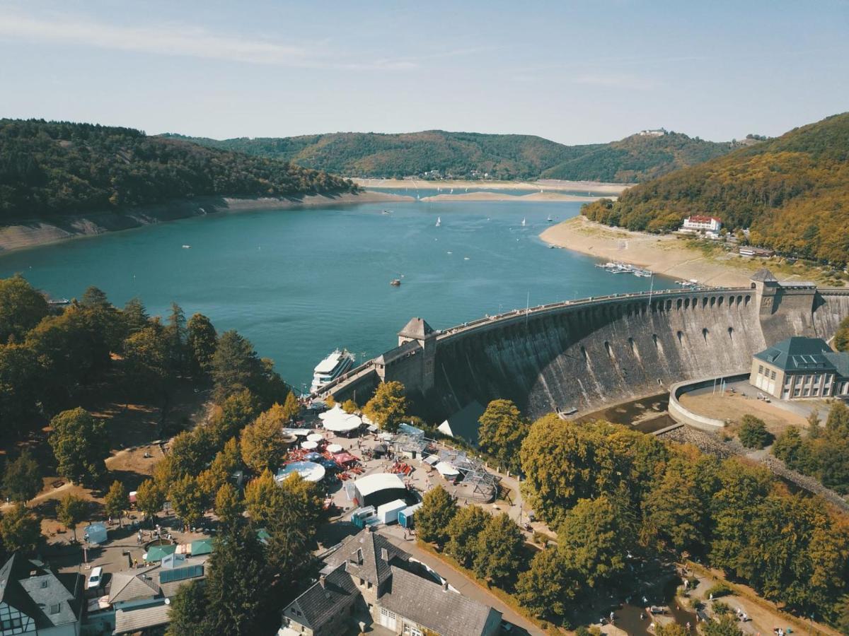 Ferienhaus Schoene Aussicht Ferienwohnung Blau Hemfurth-Edersee Esterno foto
